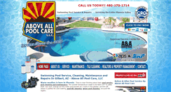 Desktop Screenshot of aboveallpoolcare.com
